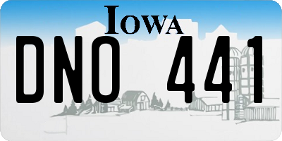 IA license plate DNO441