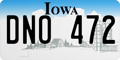 IA license plate DNO472