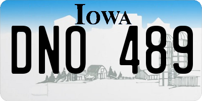 IA license plate DNO489