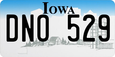 IA license plate DNO529