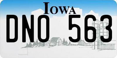 IA license plate DNO563