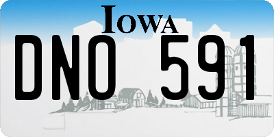 IA license plate DNO591
