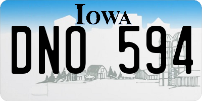 IA license plate DNO594