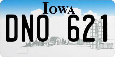 IA license plate DNO621
