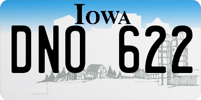 IA license plate DNO622