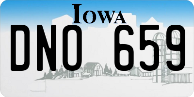 IA license plate DNO659