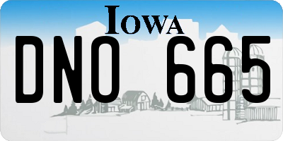 IA license plate DNO665