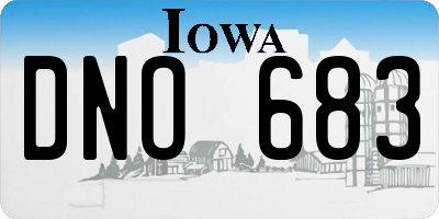 IA license plate DNO683