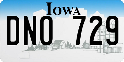 IA license plate DNO729