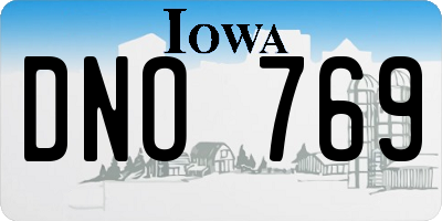 IA license plate DNO769