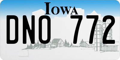 IA license plate DNO772