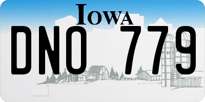 IA license plate DNO779