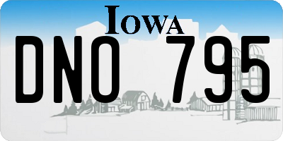 IA license plate DNO795