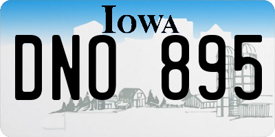 IA license plate DNO895