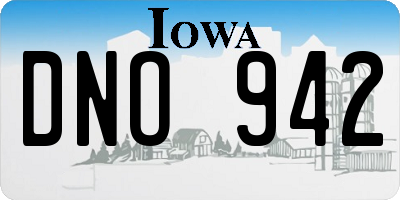 IA license plate DNO942