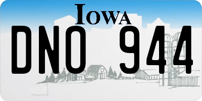 IA license plate DNO944