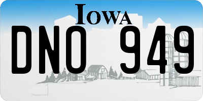IA license plate DNO949