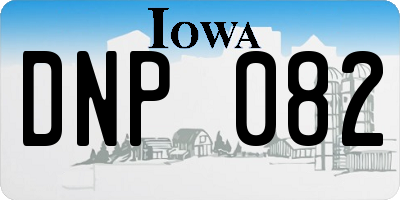 IA license plate DNP082