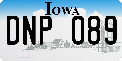 IA license plate DNP089