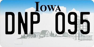 IA license plate DNP095