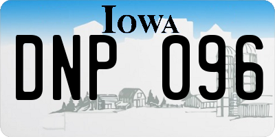 IA license plate DNP096