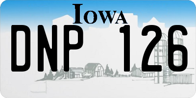 IA license plate DNP126