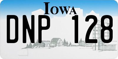 IA license plate DNP128