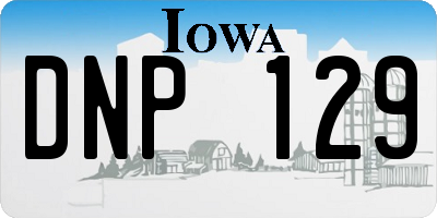 IA license plate DNP129