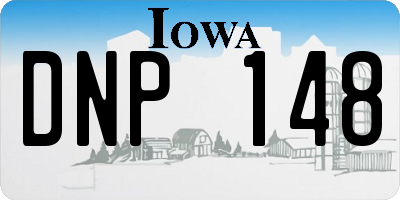 IA license plate DNP148
