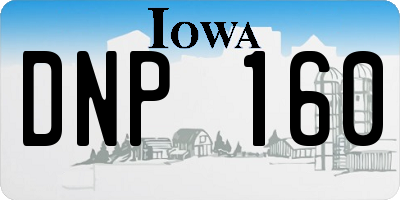 IA license plate DNP160