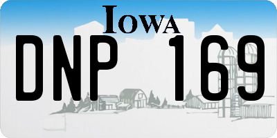 IA license plate DNP169