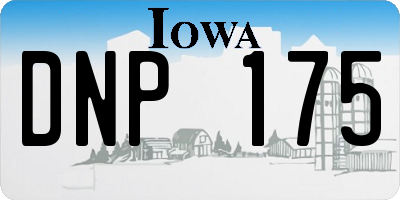 IA license plate DNP175