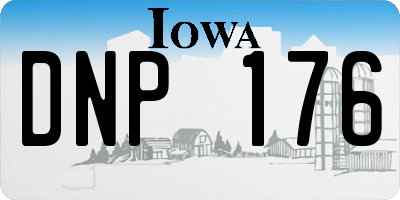 IA license plate DNP176