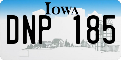 IA license plate DNP185