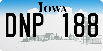 IA license plate DNP188