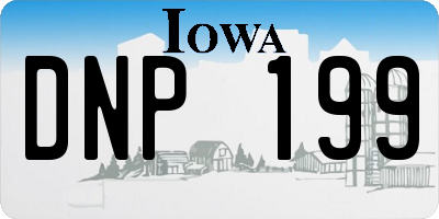 IA license plate DNP199