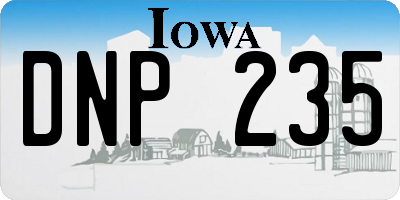 IA license plate DNP235