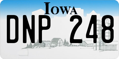 IA license plate DNP248