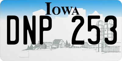 IA license plate DNP253