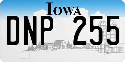 IA license plate DNP255