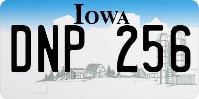 IA license plate DNP256
