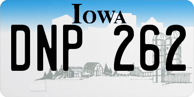 IA license plate DNP262