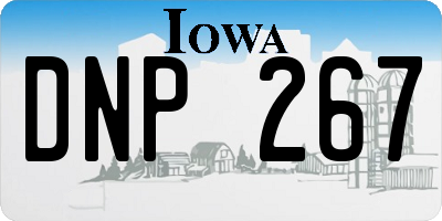 IA license plate DNP267
