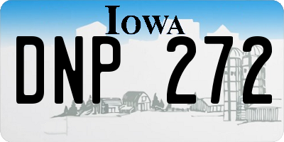 IA license plate DNP272
