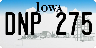 IA license plate DNP275