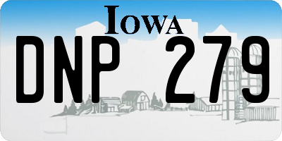 IA license plate DNP279