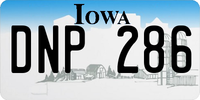 IA license plate DNP286