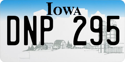 IA license plate DNP295