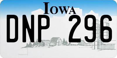 IA license plate DNP296