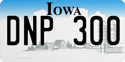 IA license plate DNP300